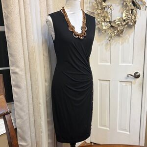 Chic Black Sleeveless Midi Dress